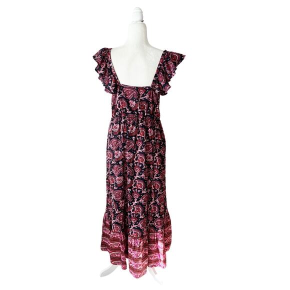 Figue Cosette Paisley Midi Dress New Without Tags Large - Picture 5 of 9